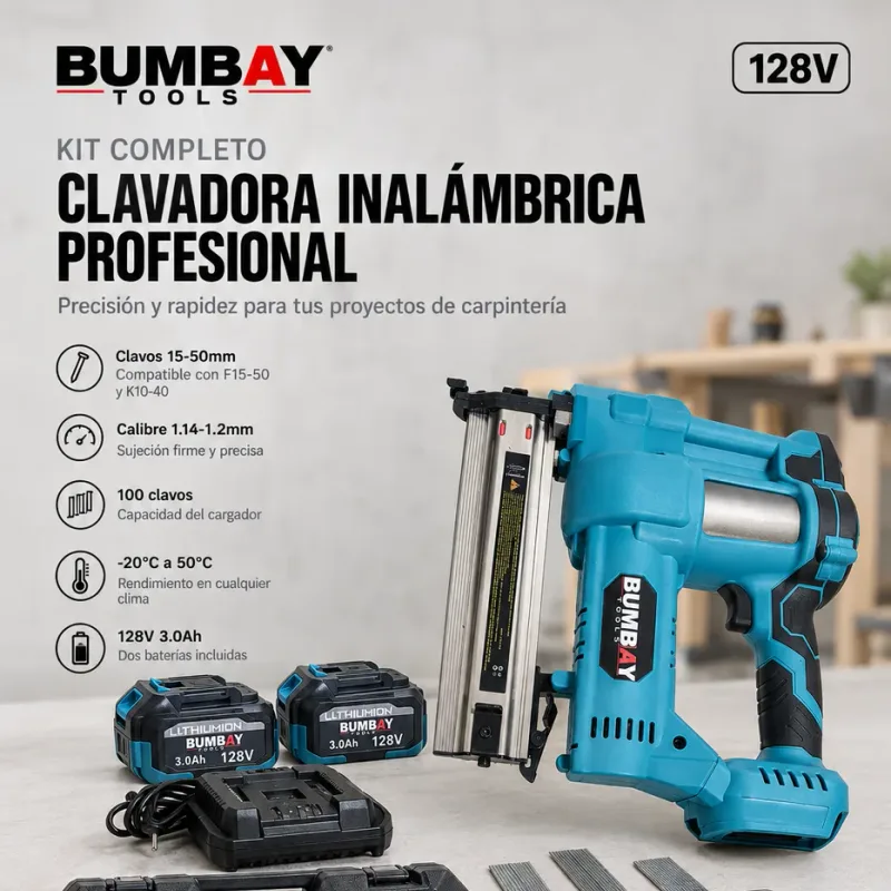 Clavadora inalámbrica profesional